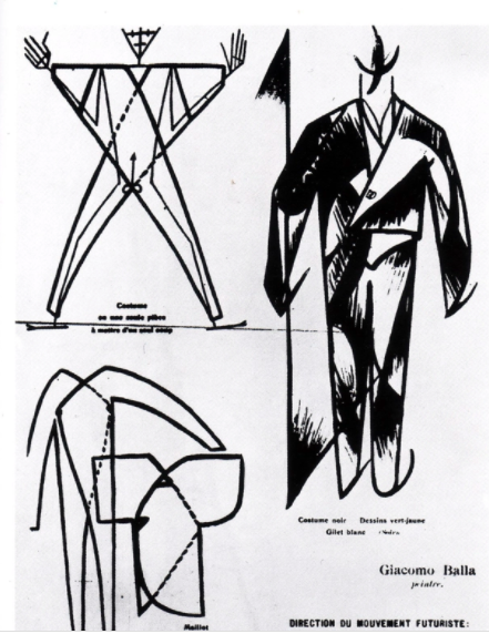 small Balla,Giacomo. Page from the Futurist Manifesto of Men’s Clothing (1913)